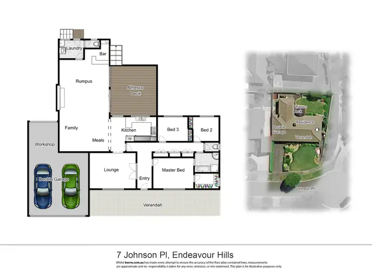 Floorplan of Homely house listing, 7 Johnson Place, Endeavour Hills VIC 3802
