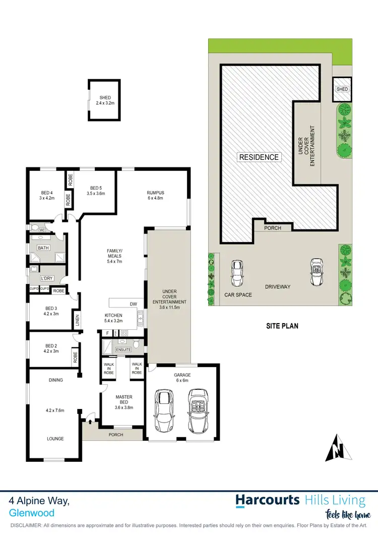 Floorplan of Homely house listing, 4 Alpine Way, Glenwood NSW 2768