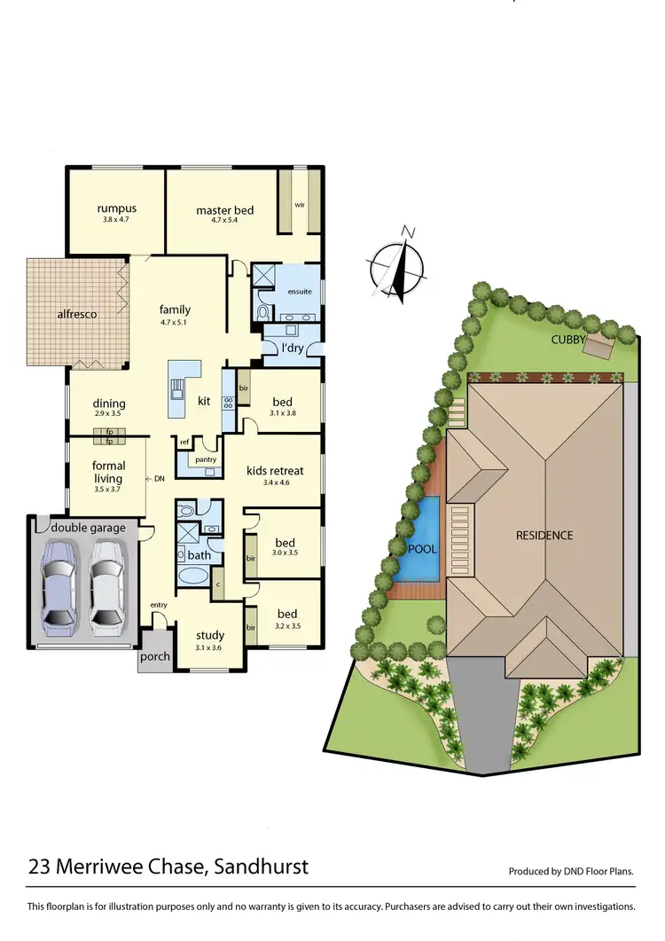 Floorplan of Homely house listing, 23 Merriwee, Sandhurst VIC 3977