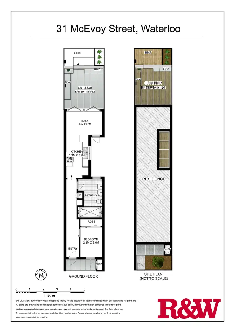 Floorplan of Homely terrace listing, 31 McEvoy Street, Waterloo NSW 2017