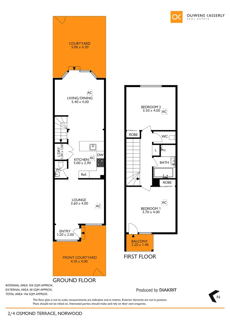 Floorplan of Homely unit listing, 2/4 Osmond Terrace, Norwood SA 5067