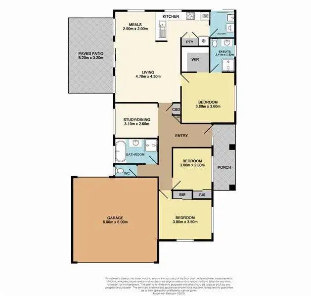 Floorplan of Homely house listing, 17 Ashcroft Close, Hallam VIC 3803