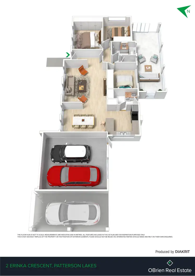 Floorplan of Homely house listing, 2 Erinka Crescent, Patterson Lakes VIC 3197