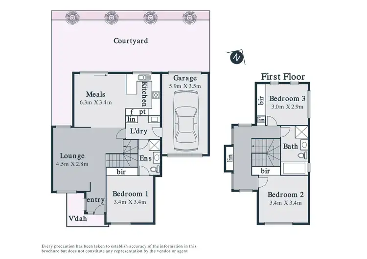 Floorplan of Homely townhouse listing, 2/20C Maserati Drive, Epping VIC 3076
