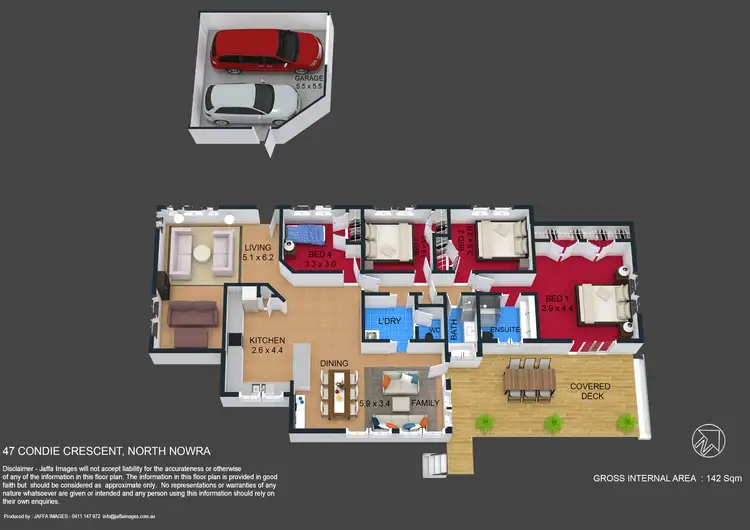 Floorplan of Homely house listing, 47 Condie Crescent, North Nowra NSW 2541