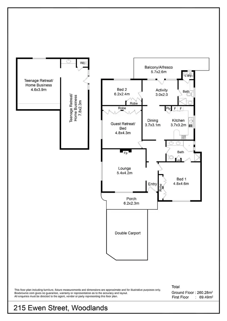 Floorplan of Homely house listing, 215 Ewen Street, Woodlands WA 6018