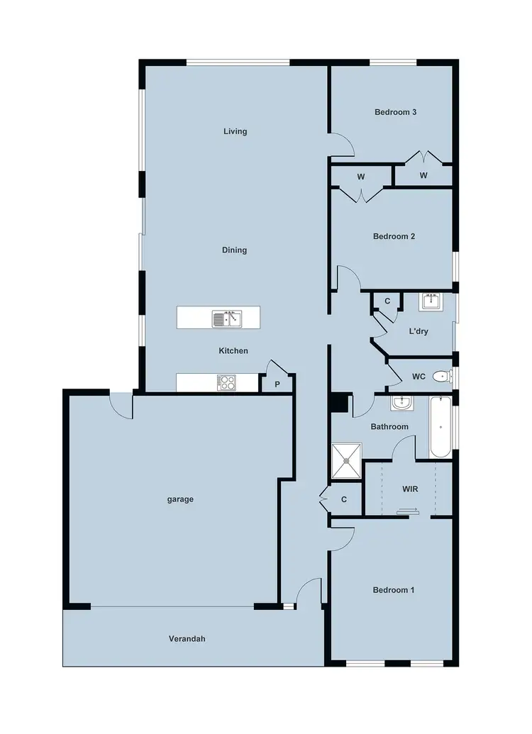 Floorplan of Homely unit listing, 12/146 Mansfield Avenue, Mount Clear VIC 3350
