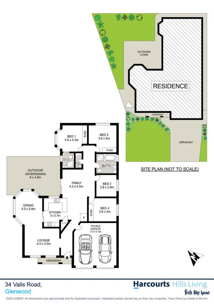 Floorplan of Homely house listing, 34 Valis Road, Glenwood NSW 2768
