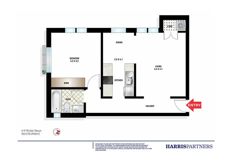 Floorplan of Homely apartment listing, 6/9 Wylde Street, Potts Point NSW 2011