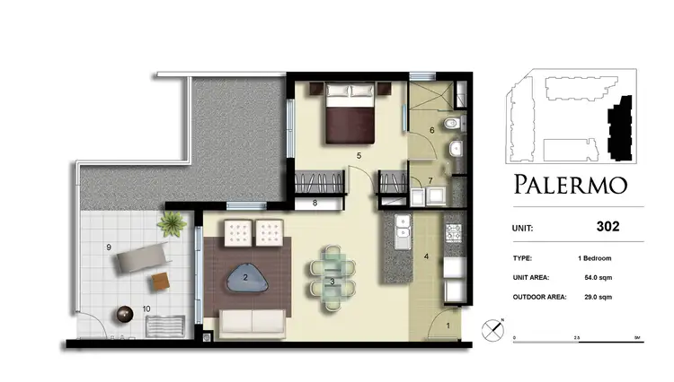 Floorplan of Homely apartment listing, 302/4 Nuvolari Place, Wentworth Point NSW 2127
