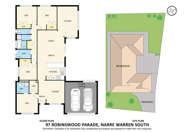 Floorplan of Homely house listing, 97 Robinswood Parade, Narre Warren South VIC 3805