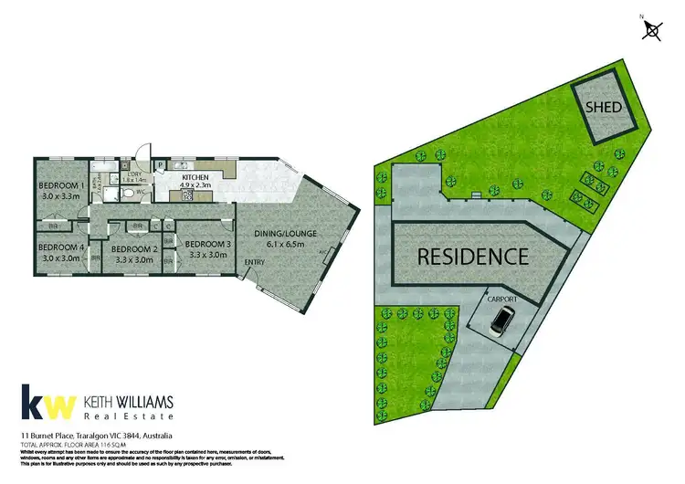 Floorplan of Homely house listing, 11 Burnet Place, Traralgon VIC 3844