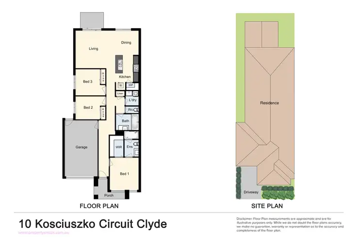 Floorplan of Homely house listing, 10 Kosciuszko Circuit, Clyde VIC 3978