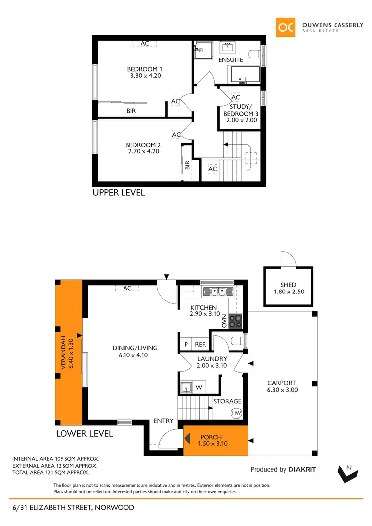 Floorplan of Homely townhouse listing, 6/31 Elizabeth Street, Norwood SA 5067