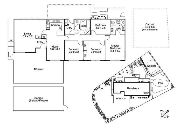 Floorplan of Homely house listing, 13 Alawara Drive, Mooroolbark VIC 3138