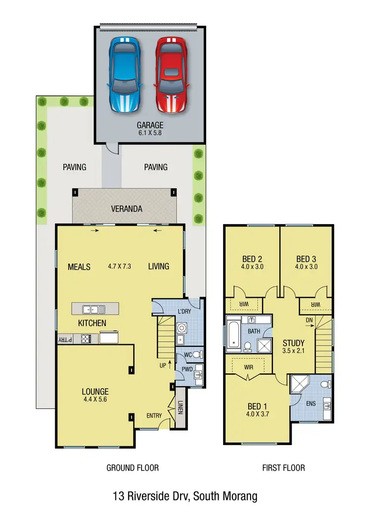 Floorplan of Homely house listing, 13 Riverside Drive, South Morang VIC 3752
