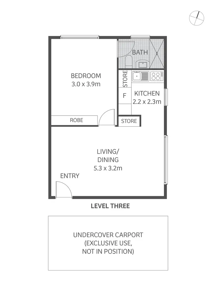 Floorplan of Homely apartment listing, 7/7 Cecil Street, Ashfield NSW 2131