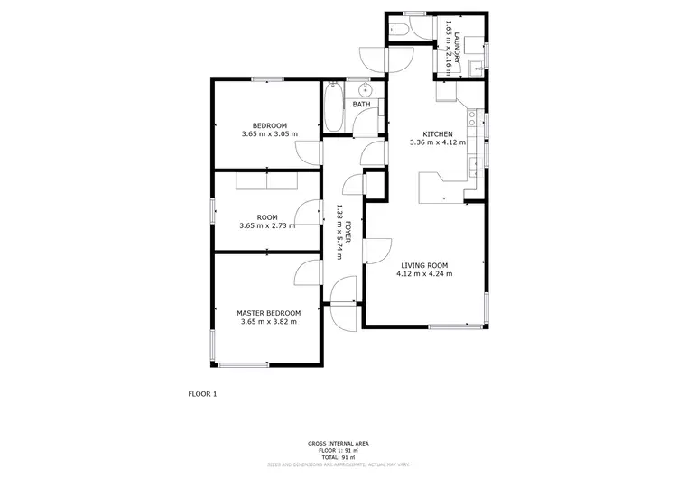 Floorplan of Homely house listing, 1/8 Constance Avenue, Glenorchy TAS 7010