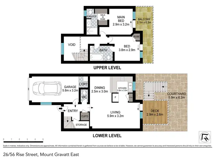 Floorplan of Homely townhouse listing, 26/56 Rise Street, Mount Gravatt East QLD 4122
