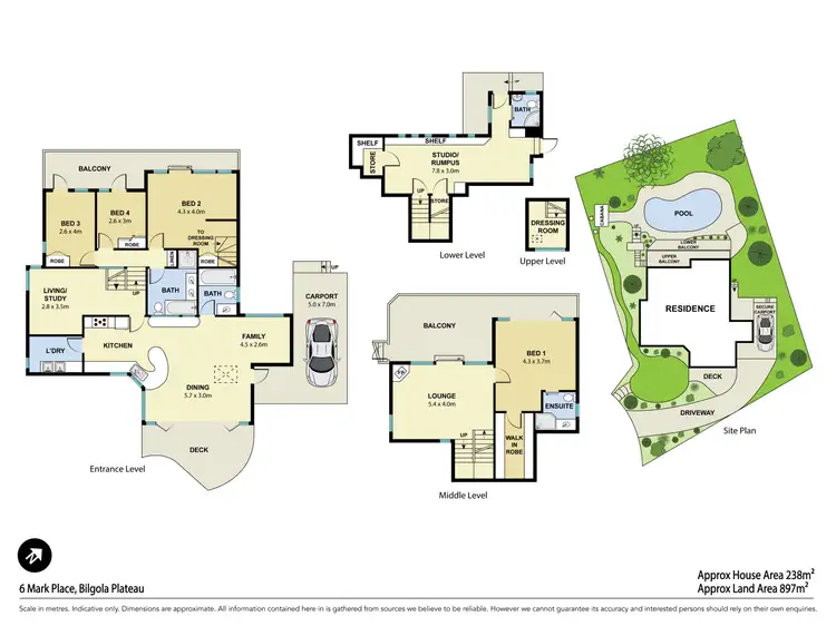 Floorplan of Homely house listing, 6 Mark Place, Bilgola Plateau NSW 2107