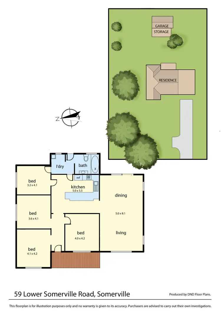 Floorplan of Homely house listing, 59 Lower Somerville Road, Somerville VIC 3912