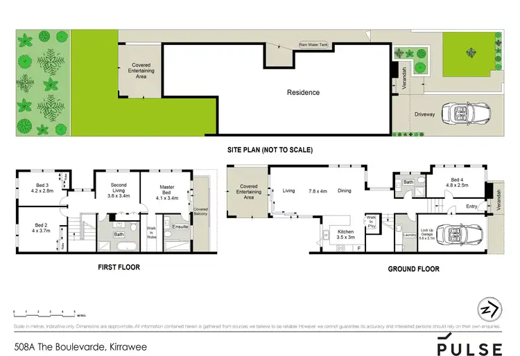 Floorplan of Homely semi-detached listing, 508B The Boulevarde, Kirrawee NSW 2232