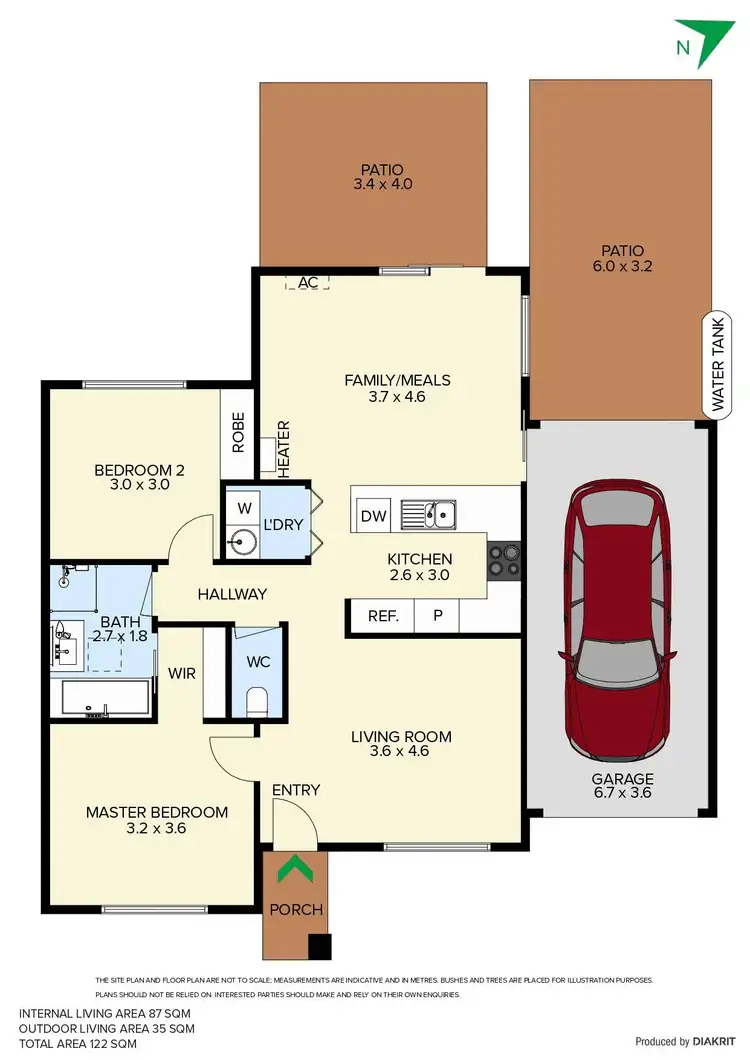 Floorplan of Homely unit listing, 9/91 O'Gradys Road, Carrum Downs VIC 3201