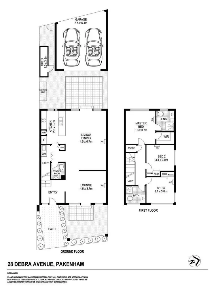 Floorplan of Homely townhouse listing, 28 Debra Avenue, Pakenham VIC 3810