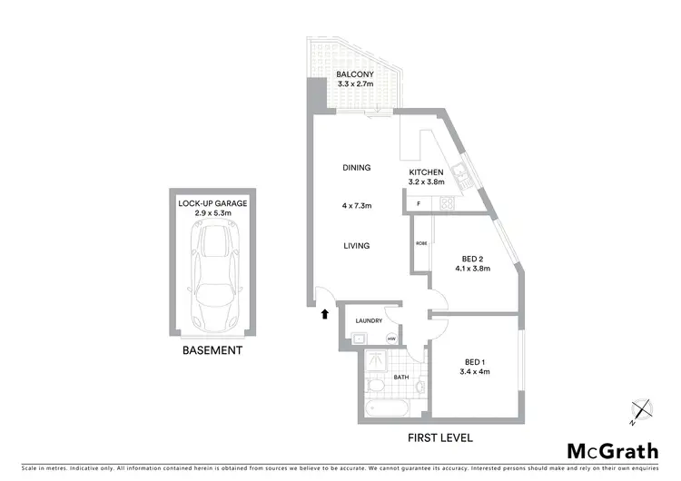 Floorplan of Homely apartment listing, 12/22-40 Sarsfield Circuit, Bexley North NSW 2207