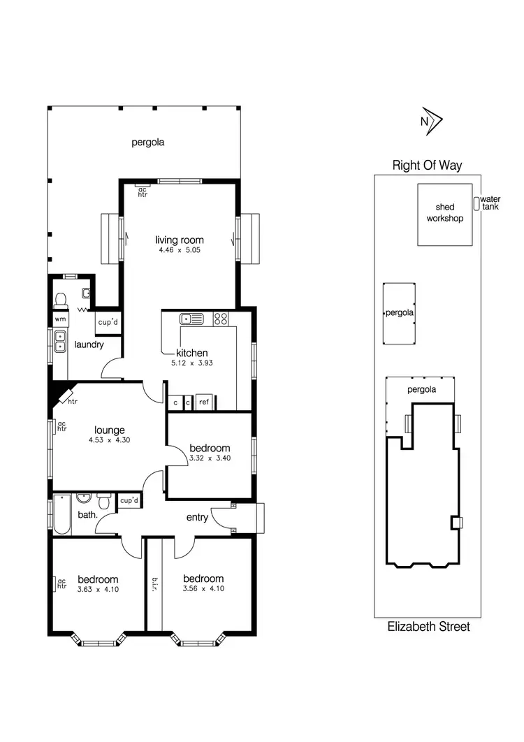 Floorplan of Homely house listing, 43 Elizabeth Street, Newport VIC 3015