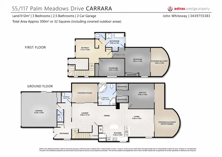 Floorplan of Homely house listing, 55/117 Palm Meadows Drive, Carrara QLD 4211