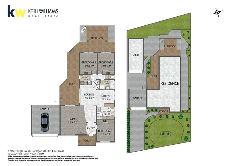Floorplan of Homely house listing, 2 MacDougal Court, Traralgon VIC 3844