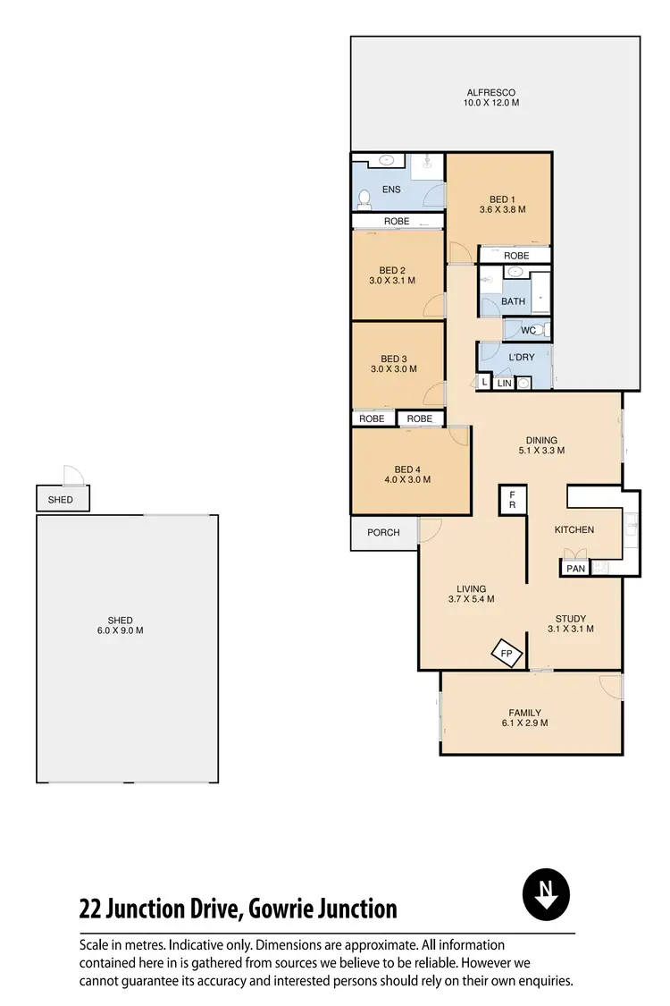 Floorplan of Homely house listing, 22 Junction Drive, Gowrie Junction QLD 4352