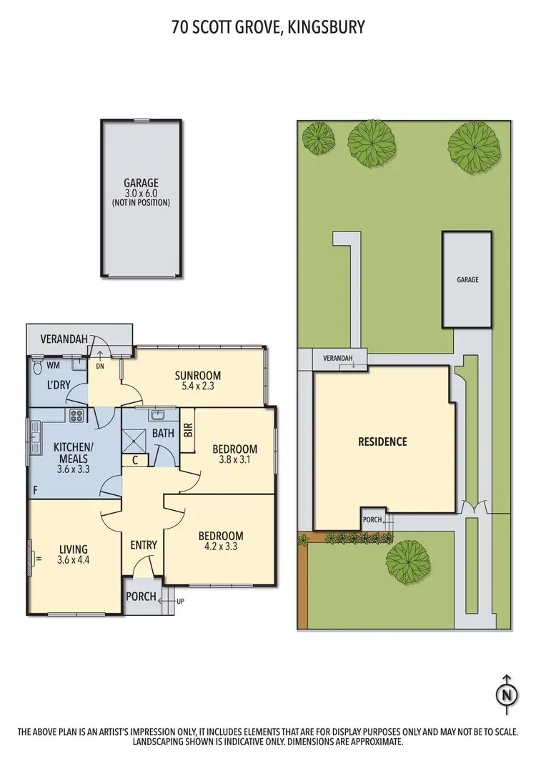 Floorplan of Homely house listing, 70 Scott Grove, Kingsbury VIC 3083