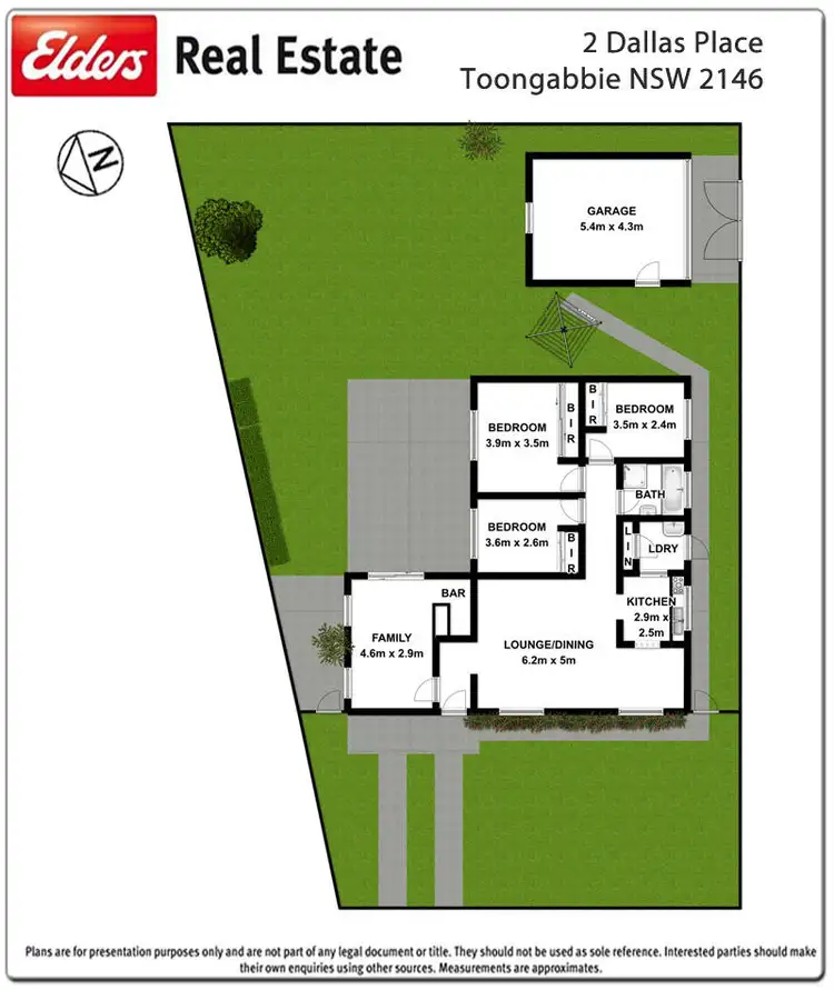 Floorplan of Homely house listing, 2 Dallas Place, Toongabbie NSW 2146