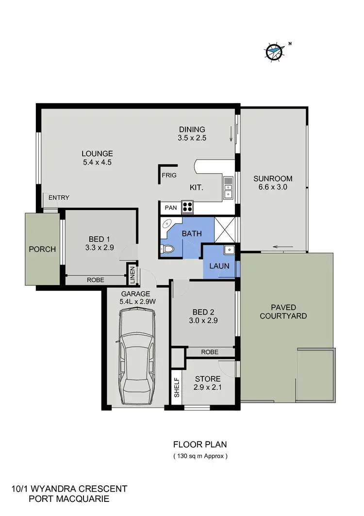 Floorplan of Homely villa listing, 10/1 Wyandra Crescent, Port Macquarie NSW 2444