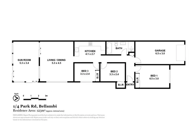 Floorplan of Homely villa listing, 1/4 Park Road, Bellambi NSW 2518
