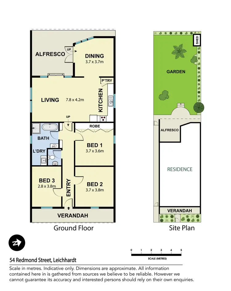Floorplan of Homely house listing, 54 Redmond Street, Leichhardt NSW 2040