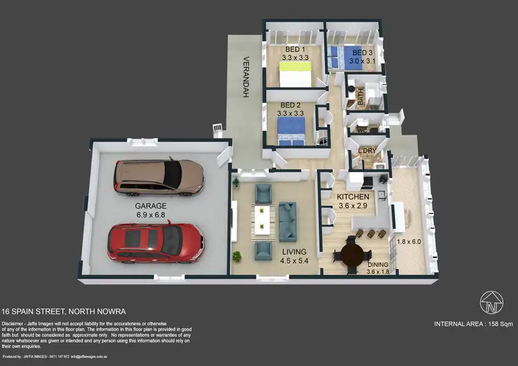 Floorplan of Homely house listing, 16 Spain Street, North Nowra NSW 2541