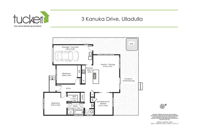 Floorplan of Homely house listing, 3 Kanuka Drive, Ulladulla NSW 2539