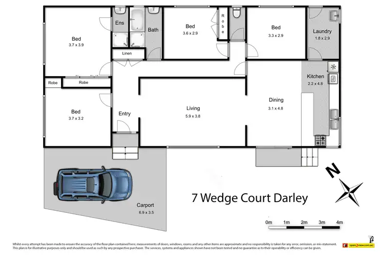 Floorplan of Homely house listing, 7 Wedge Court, Darley VIC 3340
