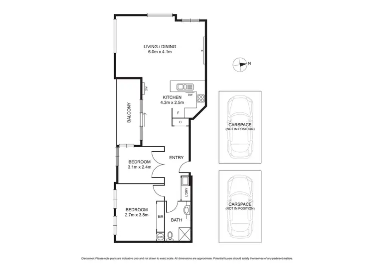 Floorplan of Homely apartment listing, 1/700 Queensberry Street, North Melbourne VIC 3051