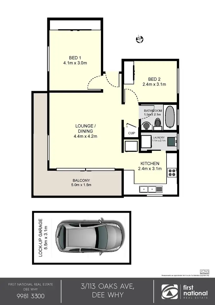 Floorplan of Homely apartment listing, 3/113 Oaks Avenue, Dee Why NSW 2099