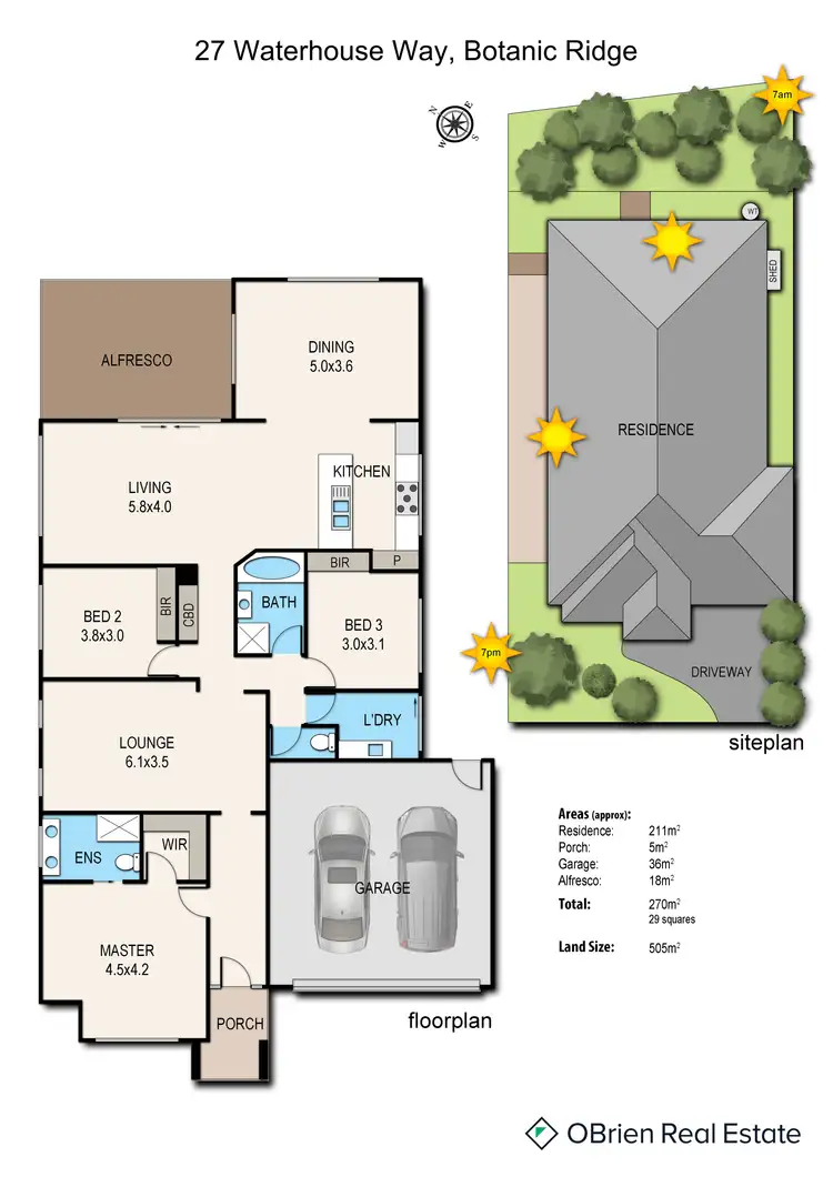 Floorplan of Homely house listing, 27 Waterhouse Way, Botanic Ridge VIC 3977