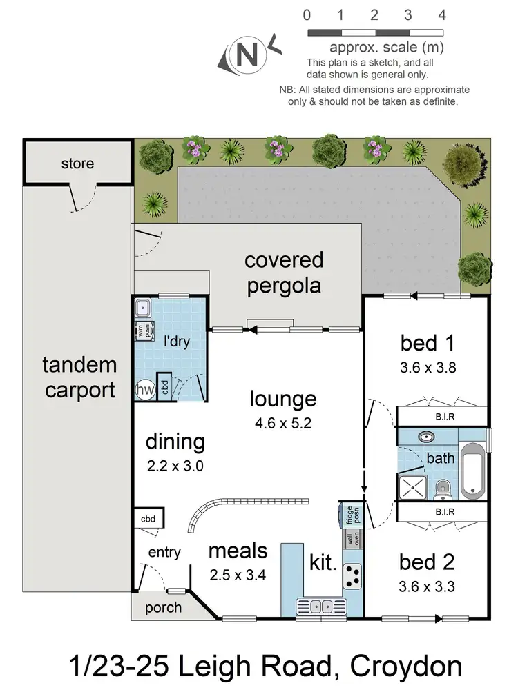 Floorplan of Homely unit listing, 1/23-25 Leigh Road, Croydon VIC 3136