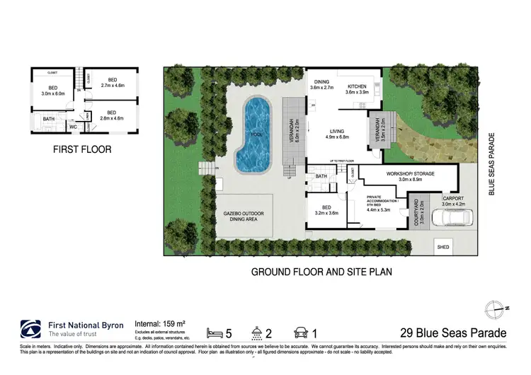 Floorplan of Homely house listing, 29 Blue Seas Parade, Lennox Head NSW 2478
