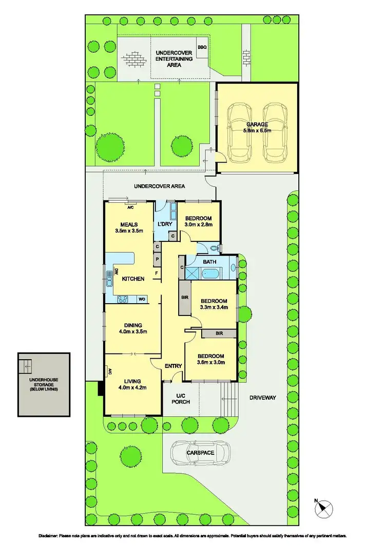 Floorplan of Homely house listing, 18 Keats Avenue, Kingsbury VIC 3083