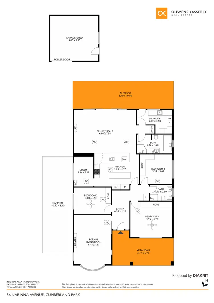 Floorplan of Homely house listing, 56 Narinna Avenue, Cumberland Park SA 5041