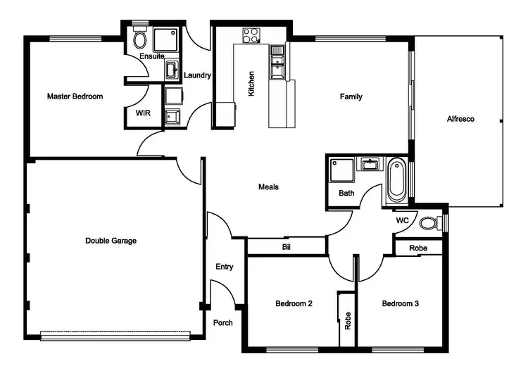Floorplan of Homely house listing, 41A Wisbey Street, Carey Park WA 6230