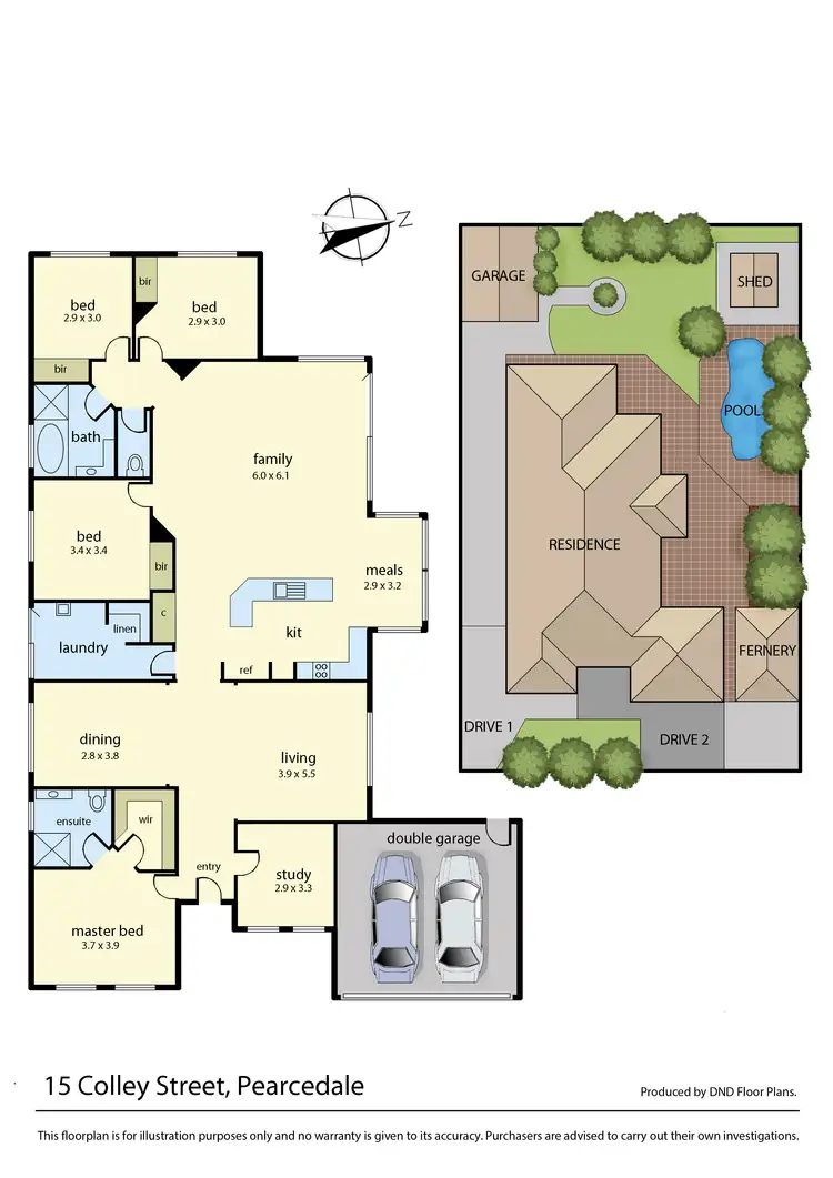 Floorplan of Homely house listing, 15 Colley Street, Pearcedale VIC 3912